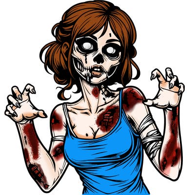realistic zombie girl