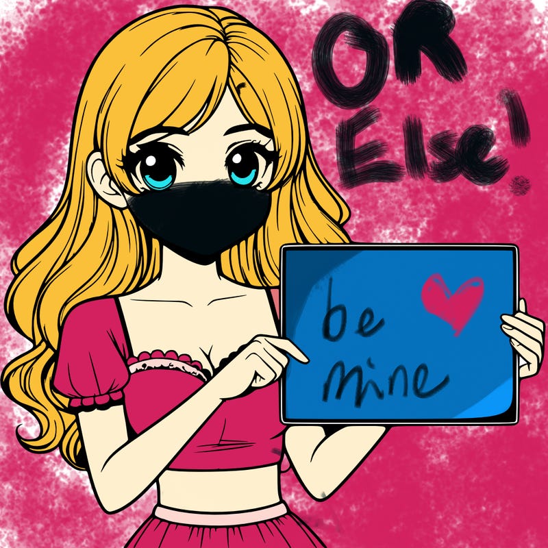 realistic pretty girl holding blank sign