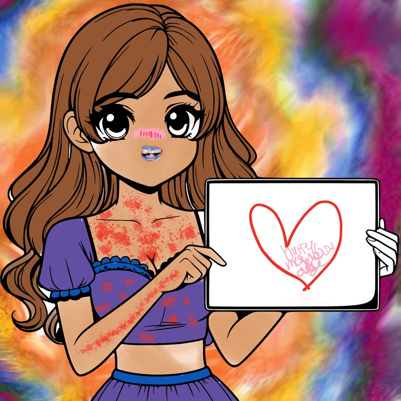 realistic pretty girl holding blank sign