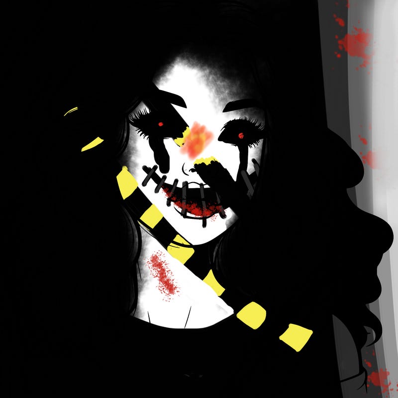 realistic girl with wavy hair and lips