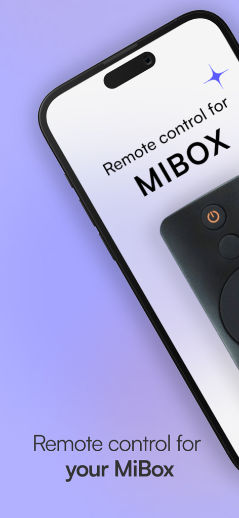 Remote control for Mi Box - Remote control for Mi Box app displayed on an iPhone screen