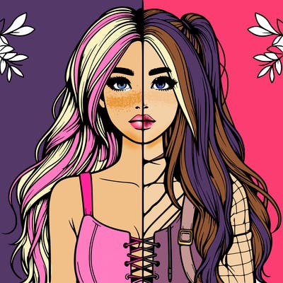 realistic girl split