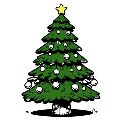 realistic christmas tree