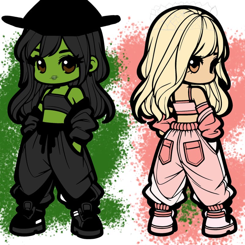 girl in crop top and baggy pants