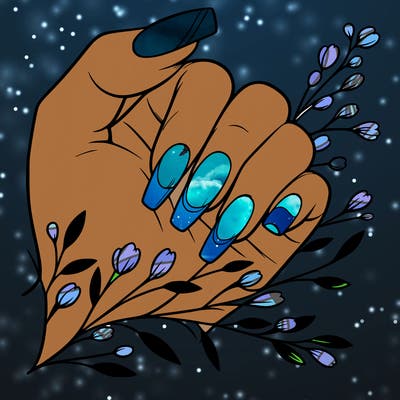 nails with french tip