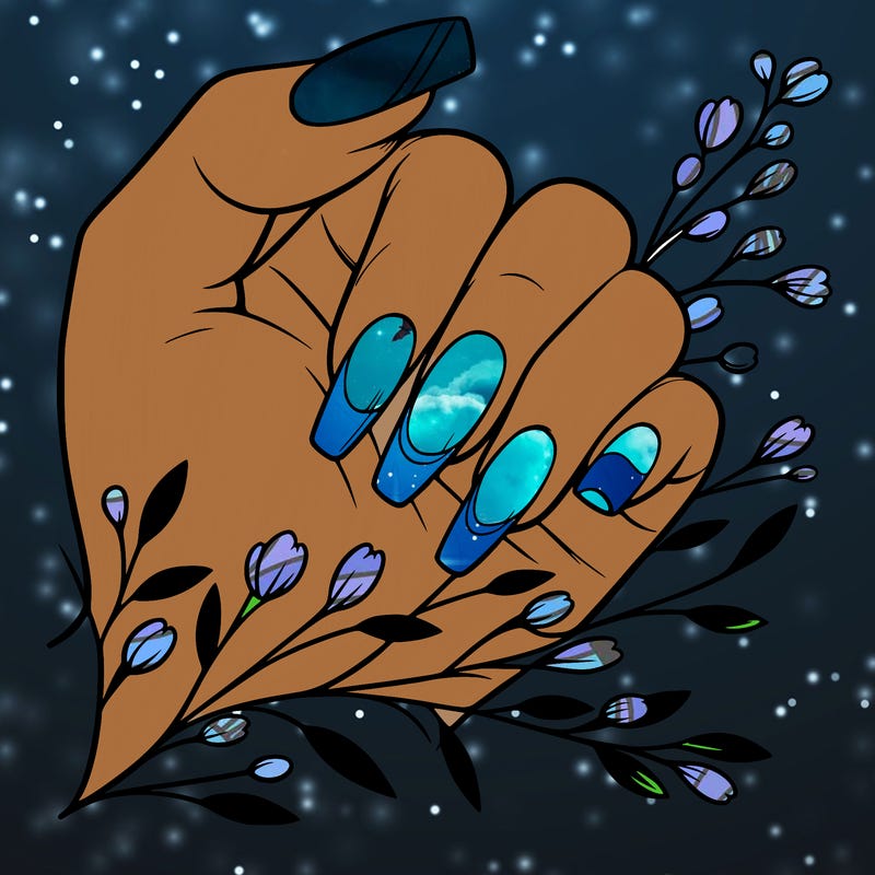 nails with french tip