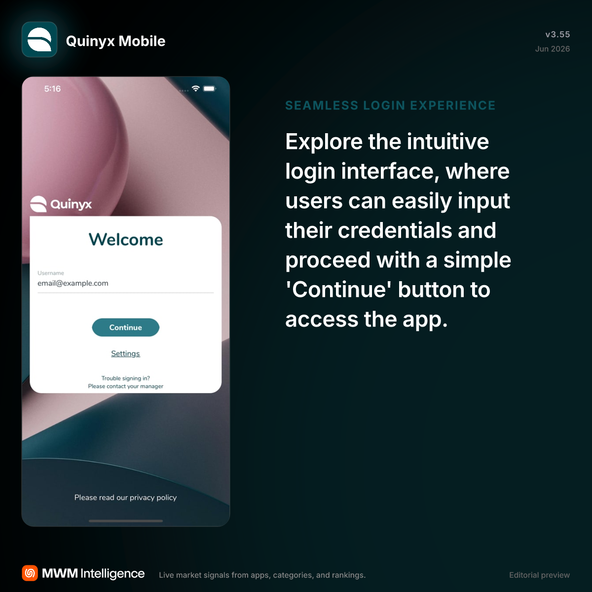 Quinyx Mobile - Productivity App | MWM