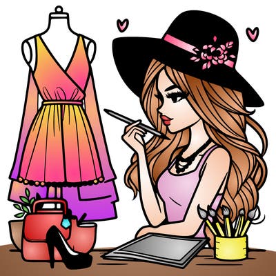 a stylish fashion designer