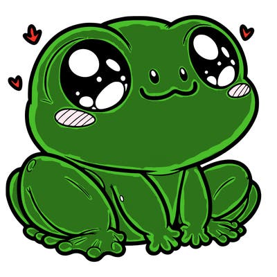 cute frog person realistic