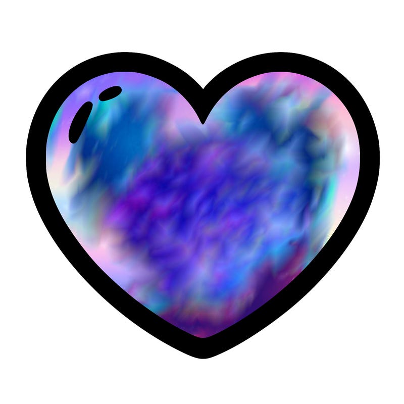 a blank heart