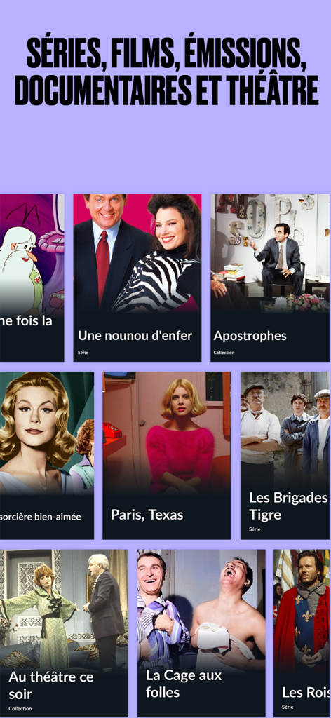 INA madelen - INA madelen app library showcasing vintage French series and films