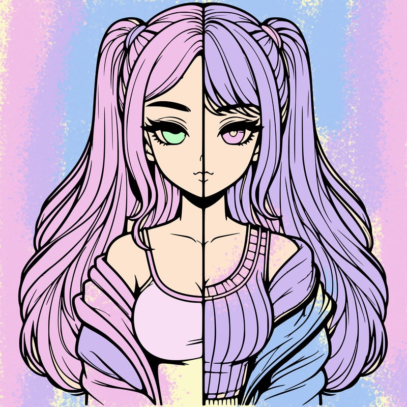 realistic girl split