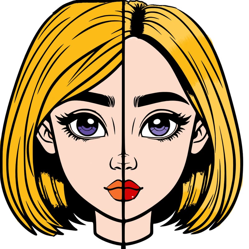 realistic girl split