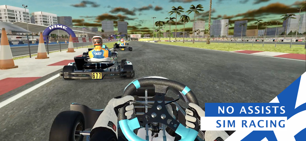 SK26: Street Kart Racing Game - リアルなカートレーシングシミュレーターゲームの一人称コックピットビュー