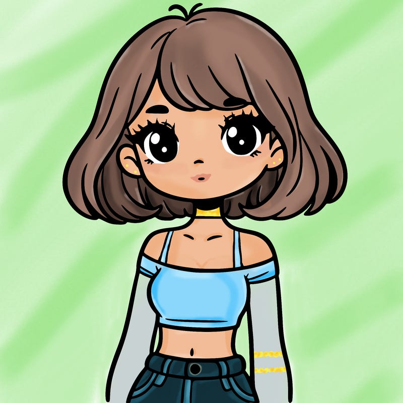 girl in a cute crop top