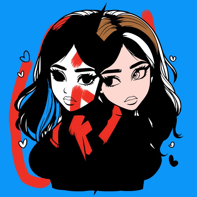realistic girl split