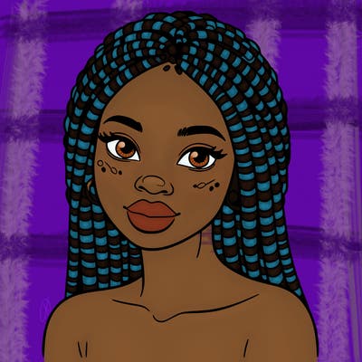 african woman with fulani braids