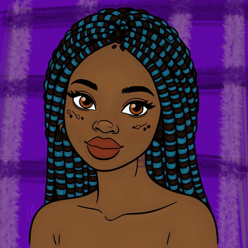 african woman with fulani braids