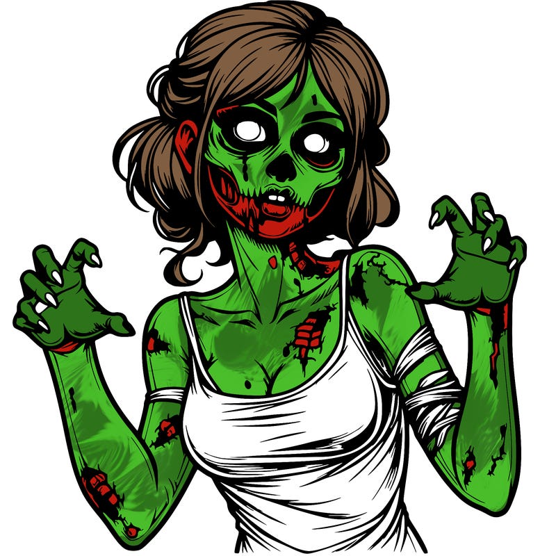 realistic zombie girl