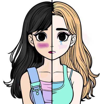 realistic girl split