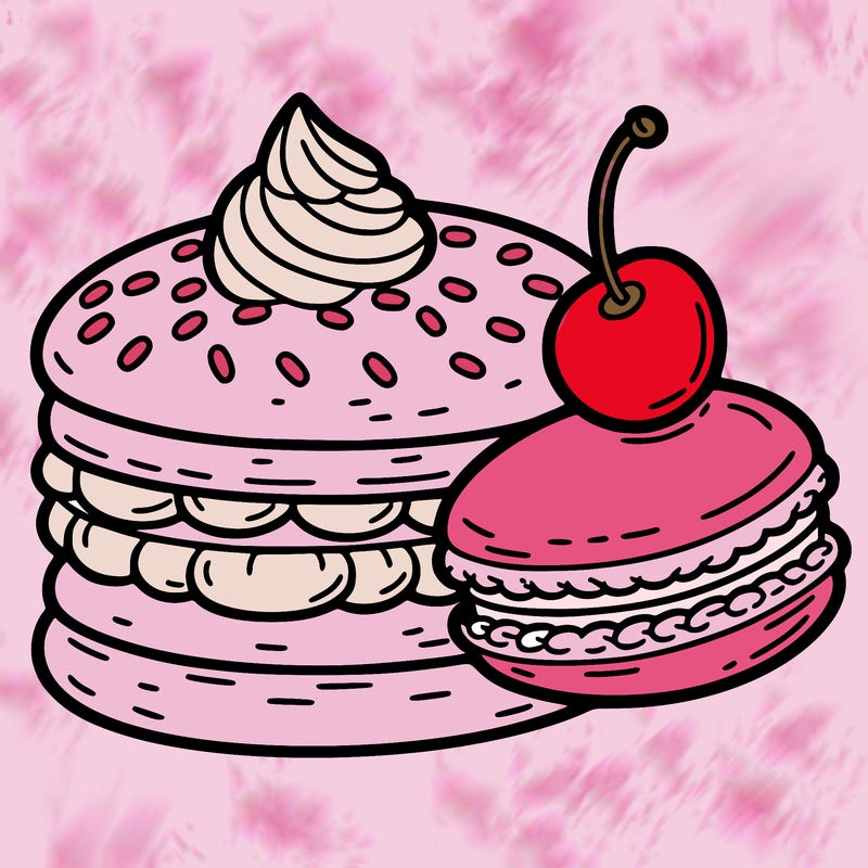a macarons of food