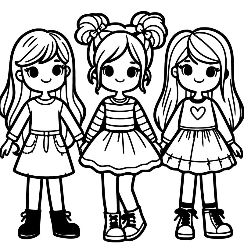 three girls
