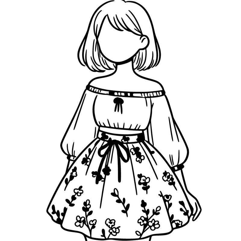 a girl in a short skirt and a tube top