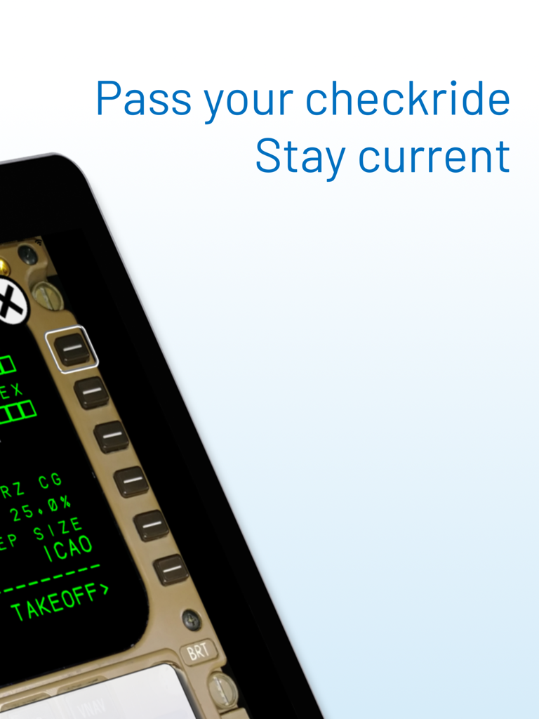 パイロットトレーニング用のiPad上のボーイングフライトマネジメントシステムエミュレーター