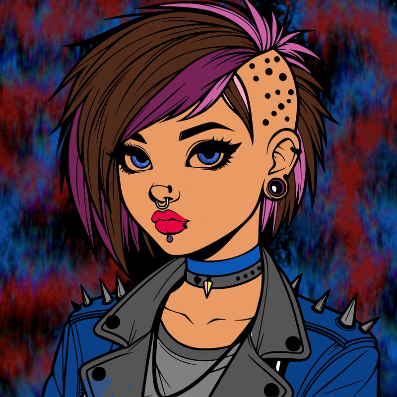 realistic punk girl