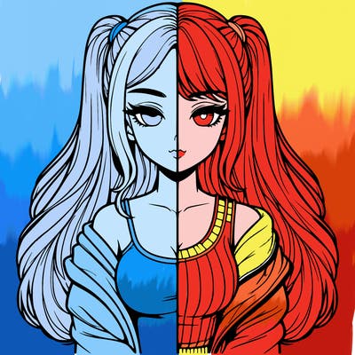 realistic girl split