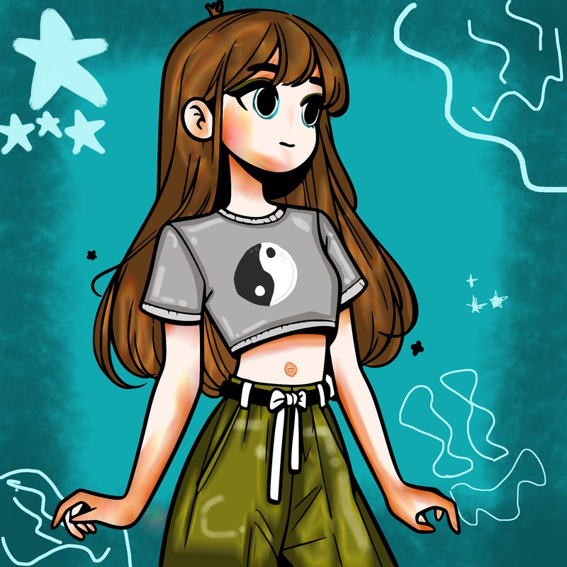 girl in a cute crop top