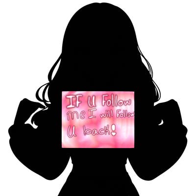 girl holding a blank sign in a long sleeve crop top