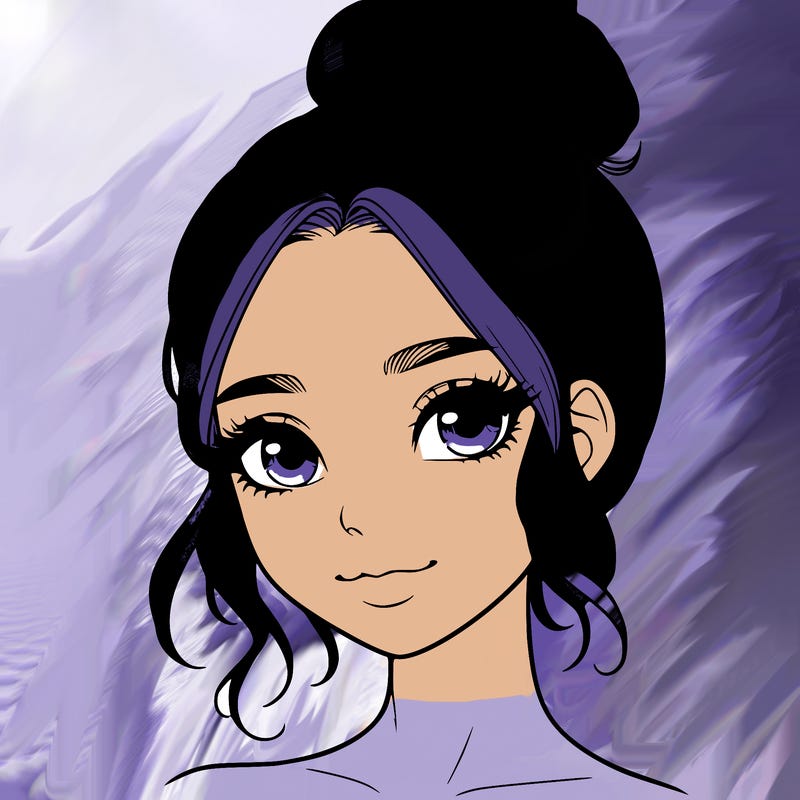 realistic pretty girl with hair in bun