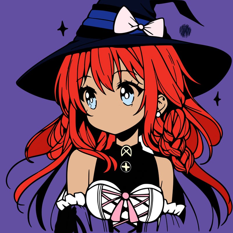 witch girl anime character