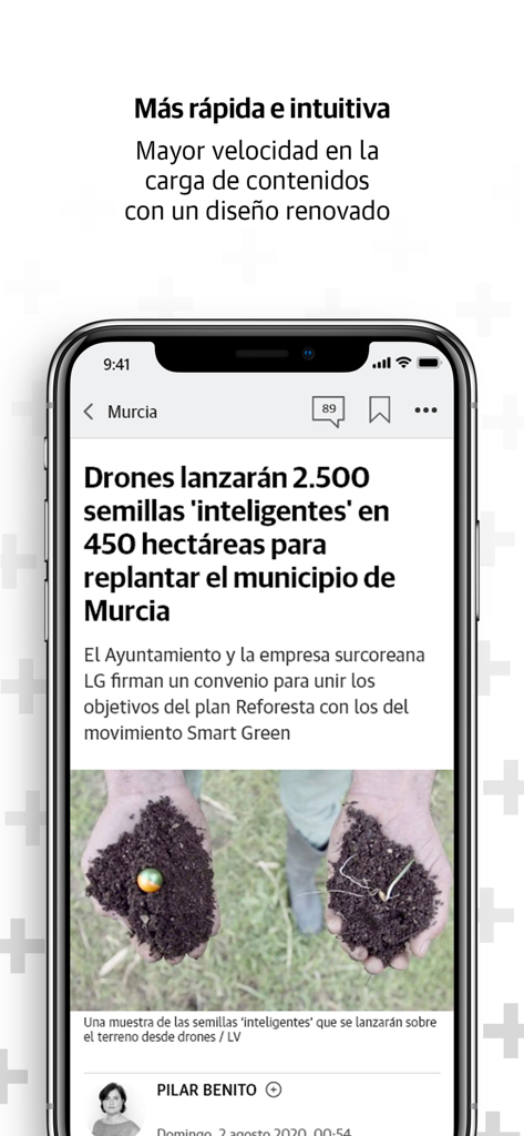 LA VERDAD - Smartphone displaying a local news article from the LA VERDAD app.