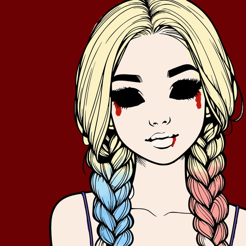 realistic girl with braids