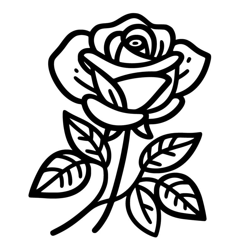 simple and easy rose