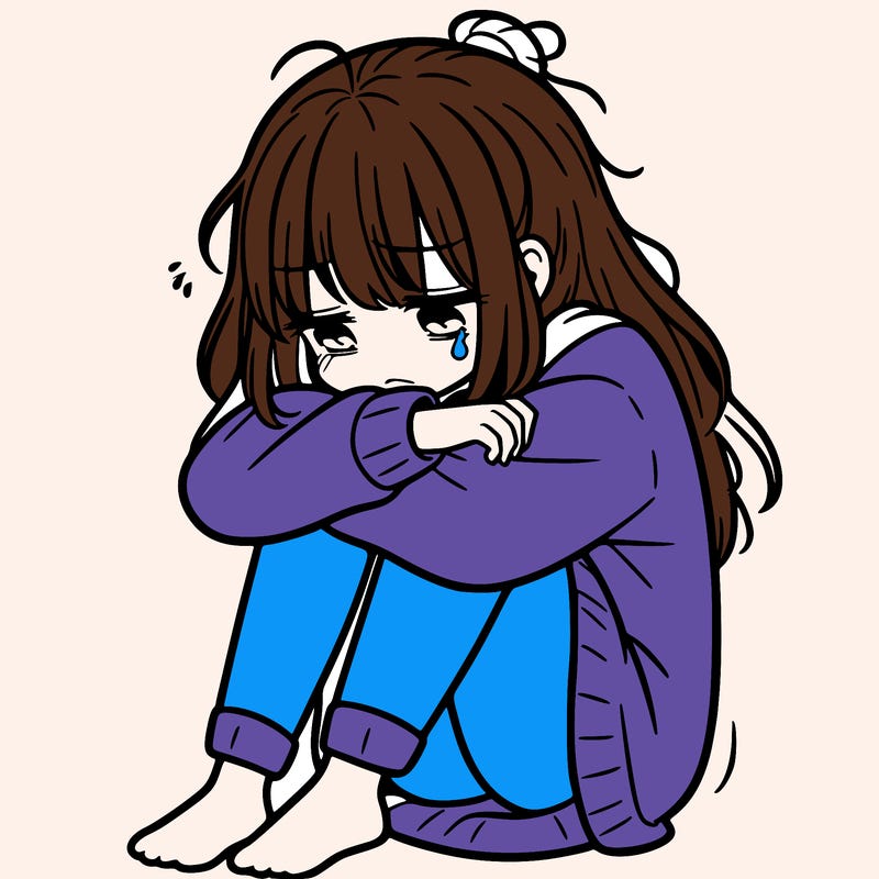 depressed girl