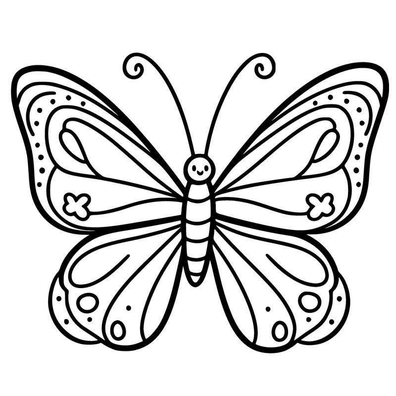 butterfly simple lines