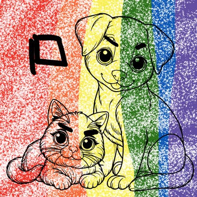 realistic cat and dog