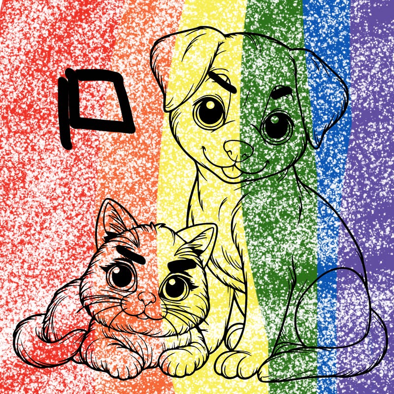 realistic cat and dog