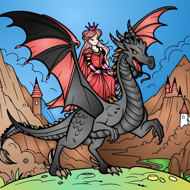 dragon riding queen