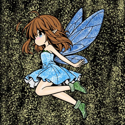 manga fairy flying