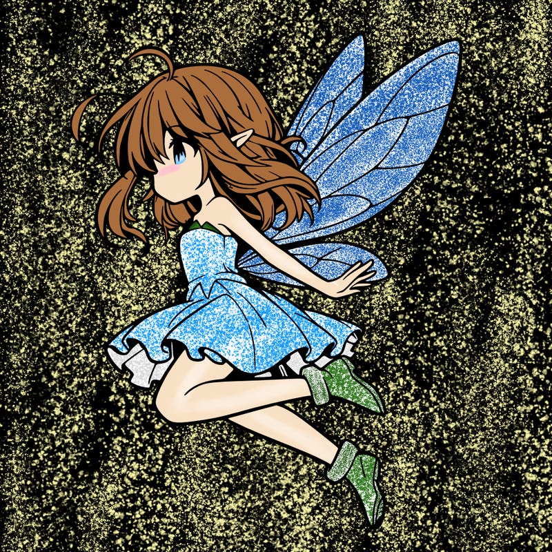 manga fairy flying