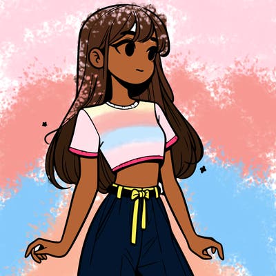 girl in a cute crop top