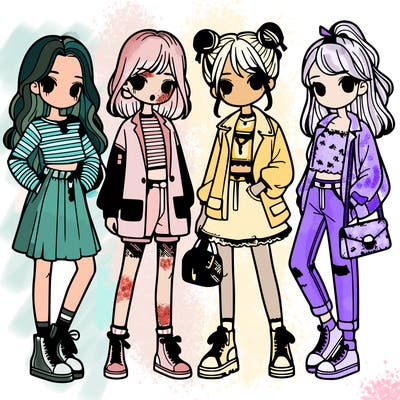 girls with fashion