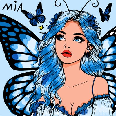 butterfly fairy realistic girl