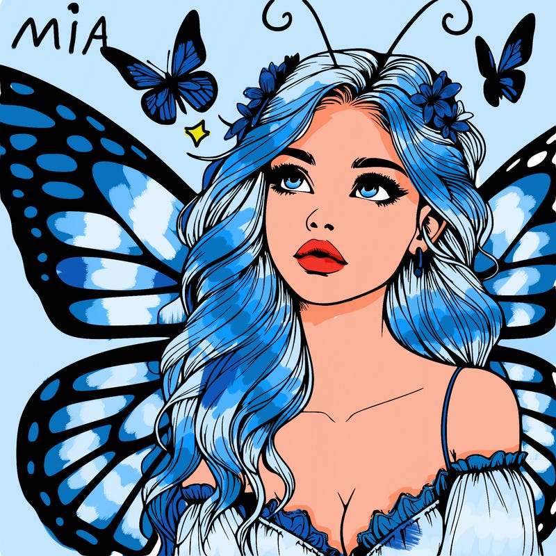 butterfly fairy realistic girl