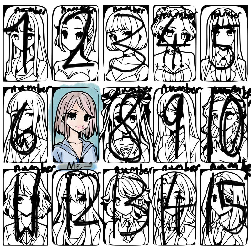 girls that look diffrent anime