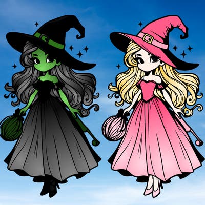 beautiful wicked witch. from wicked